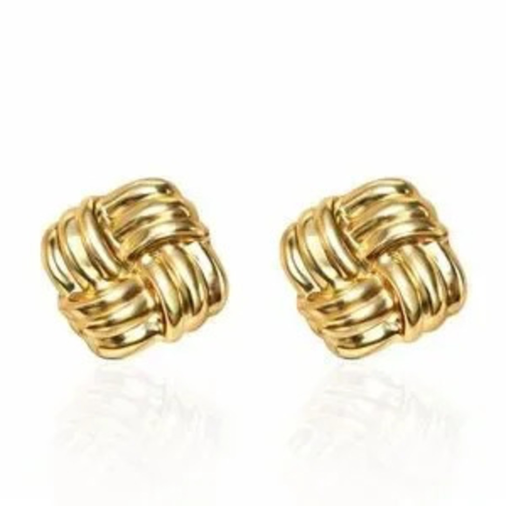 Elegant Gold Knot Earrings
